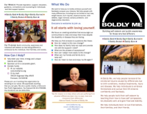 Boldly Me P1 Brochure Revised 7-30-2013